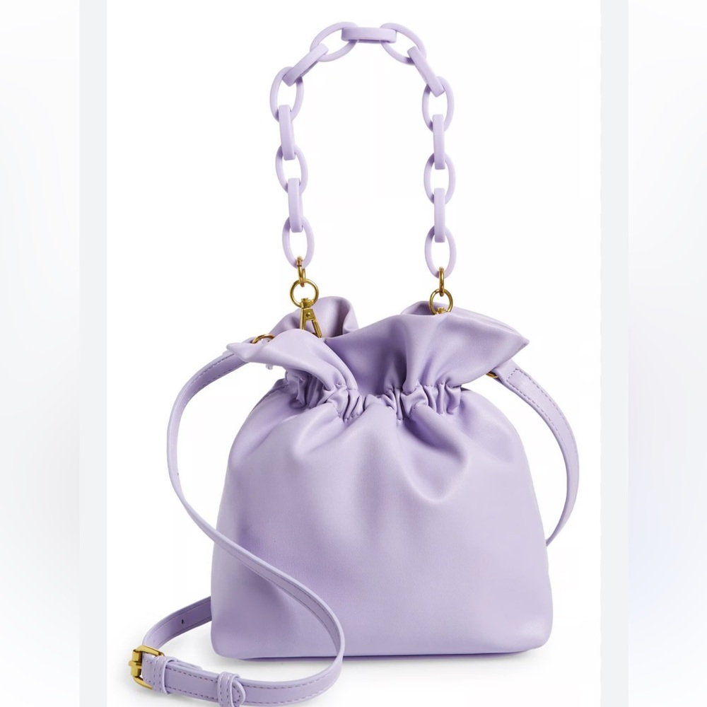 🆕 Faux leather bucket bag in lavender